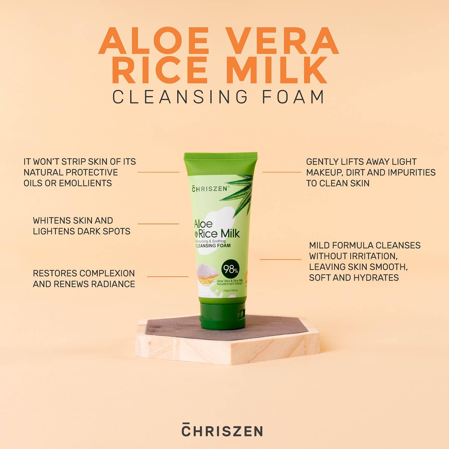 [BUNDLE] 98 Aloe Vera & Rice Milk Facial Medium Set