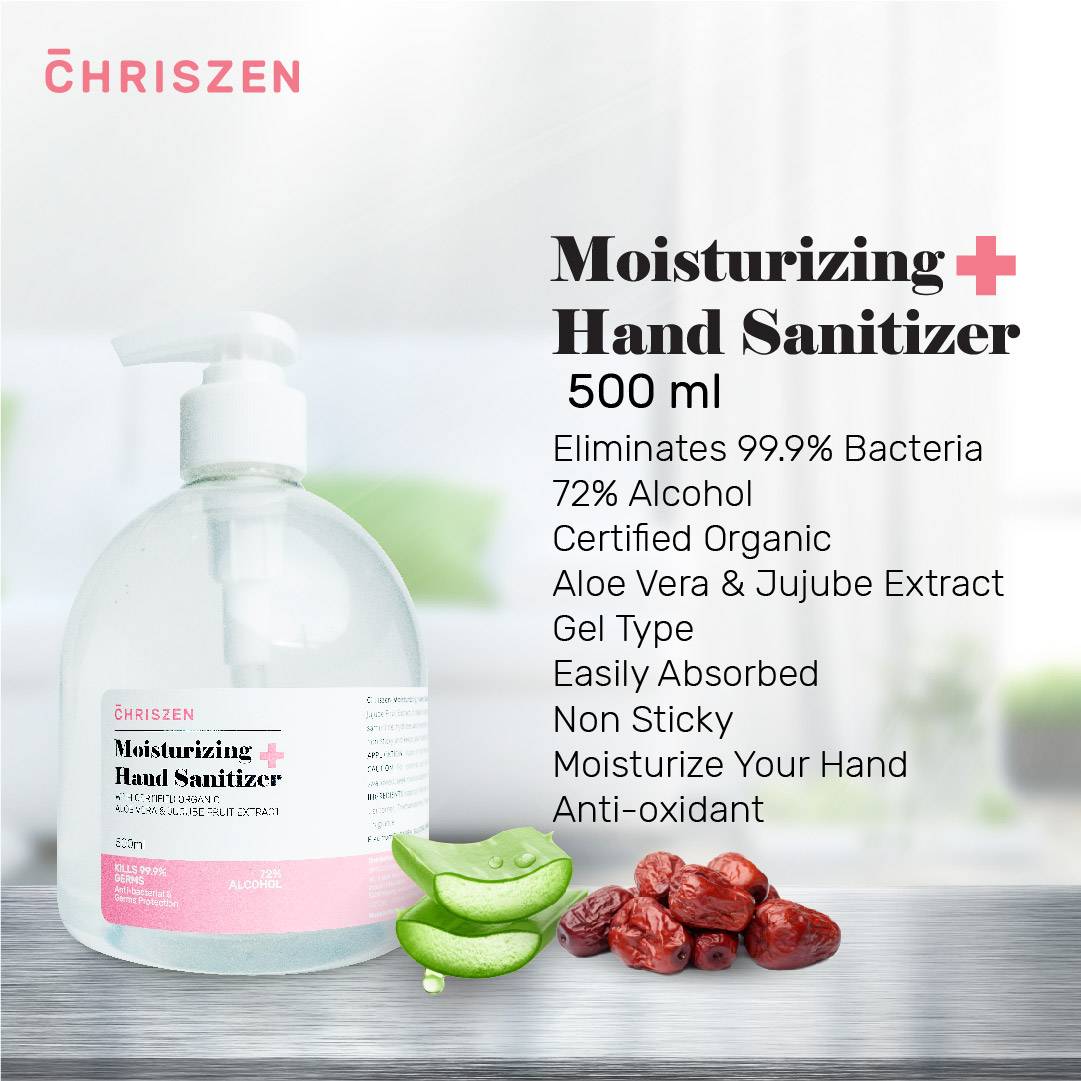 Chriszen Moisturizing Hand Sanitizer (500ml)