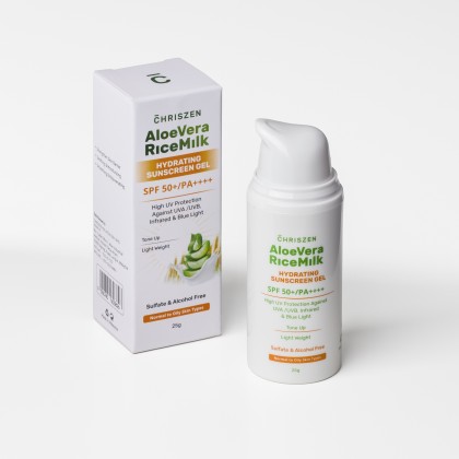 Chriszen Aloe Vera  Rice Milk Hydrating Sunscreen Gel SPF 50+/PA